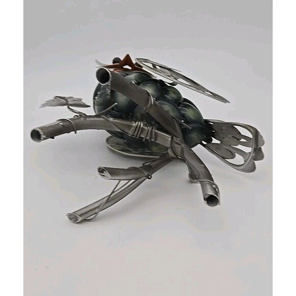 Metal Owl Figurine Sculpture Whimsical Garden Art Decor - Picture 5 of 6